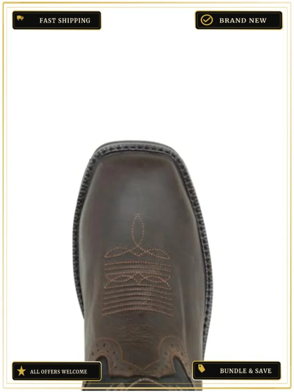 Men's Waterproof Steel Toe Work Boot with Slip Resistant Outsole